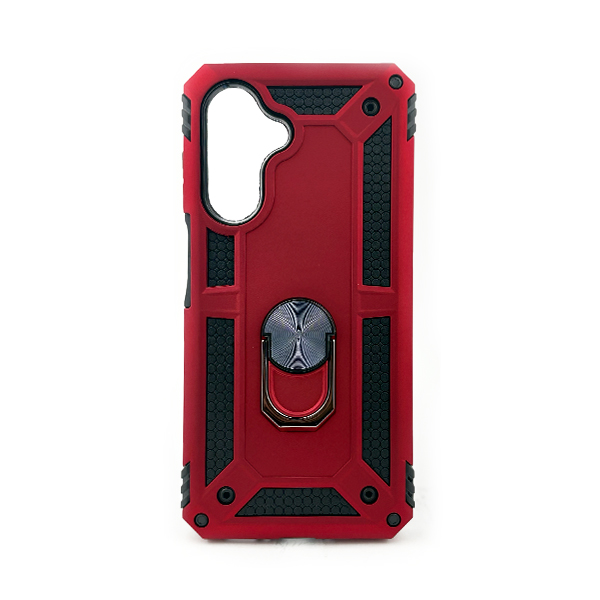 CARATULA ROBOT CON ANILLO SAMSUNG A26 ROJO