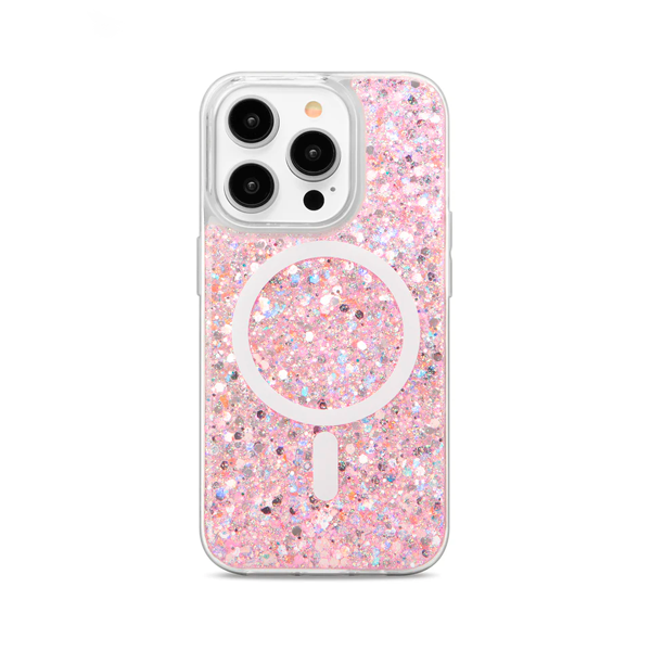 CARATULA SHOWCASE SLIM GLAM MAGSAFE IPHONE 16 PRO ROSA 40-0110004R