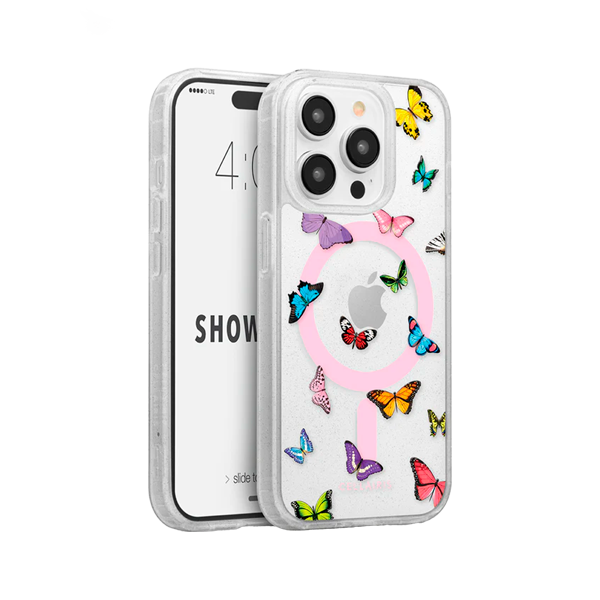 CARATULA SHOWCASE SLIM PRINTS MAGSAFE IPHONE 15 PRO MAX HAPPY DAY GLITTER 40-0088004R