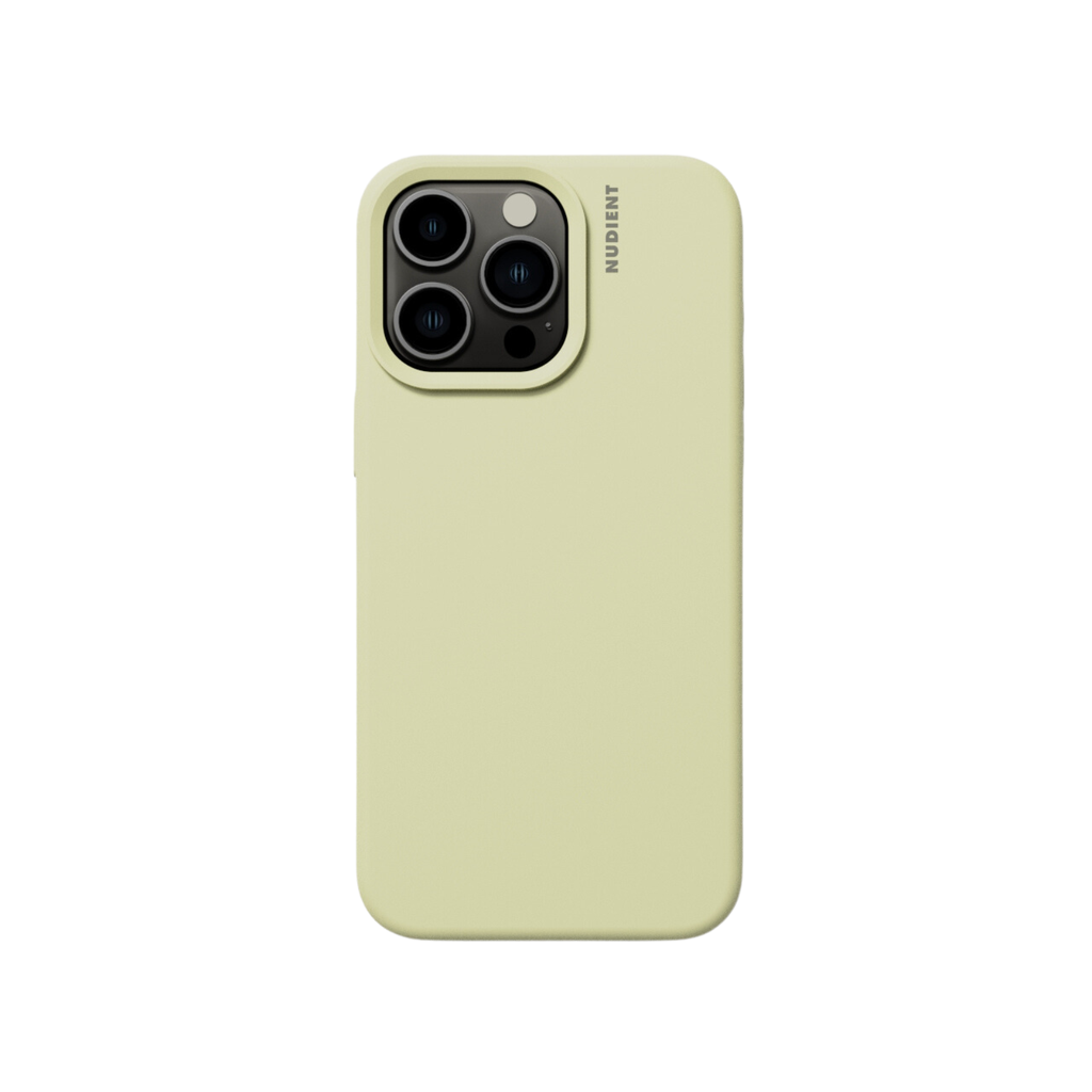 CARATULA SILICON NUDIENT IPHONE 15 PRO MAX AMARILLA