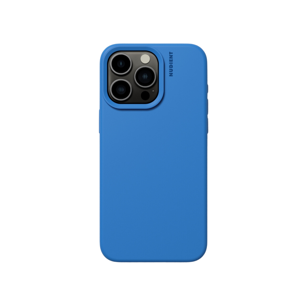CARATULA SILICON NUDIENT IPHONE 15 PRO MAX AZUL