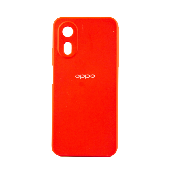 CARATULA SILICON TIPO ORIGINAL C/LOGO OPPO A17 ROJA