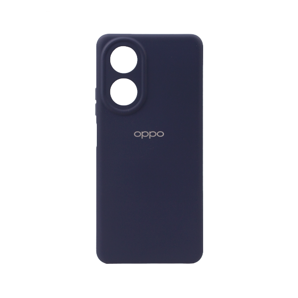 CARATULA SILICON TIPO ORIGINAL C/LOGO OPPO A58 4G NAVY