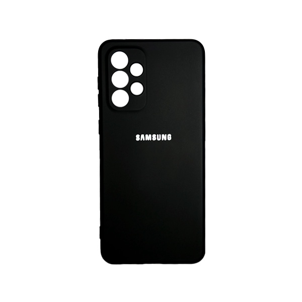 CARATULA SILICON TIPO ORIGINAL C/LOGO SAMSUNG A33 5G NEGRA
