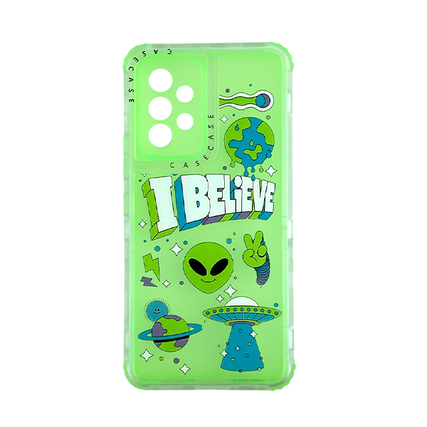 ESTUCHE 3 EN 1 SAMSUNG A53 5G DISENO I BELIEVE VERDE