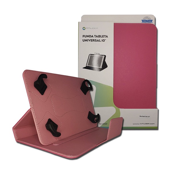 FUNDA CARTERA UNIVERSAL PARA TABLET 10 IN ROSA