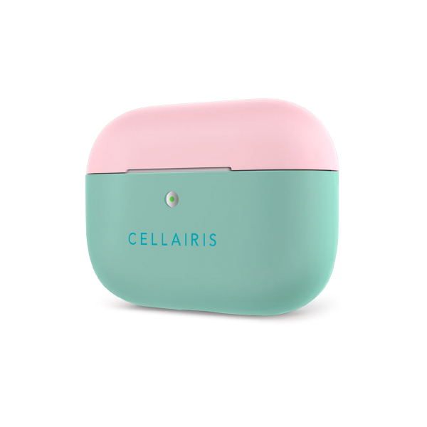 KIT DE FUNDA Y ACCESORIOS PARA AIRPODS 3 ROSA/VERDE 12-0004040R