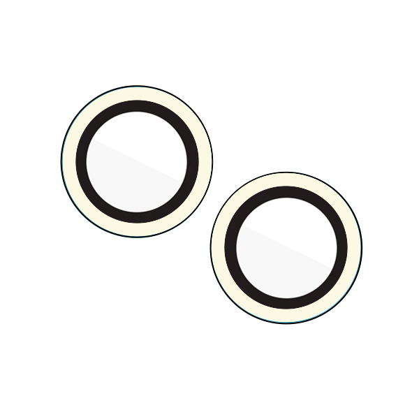 PROTECTOR CAMARA CRISTAL TEMPLADO COLORES IPHONE 14/14 PLUS BLANCO