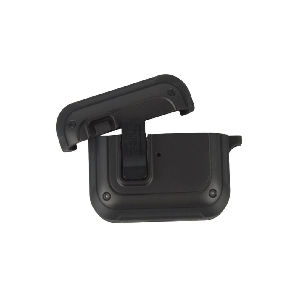 FUNDA IRON MAN AIRPODS 4 NEGRA