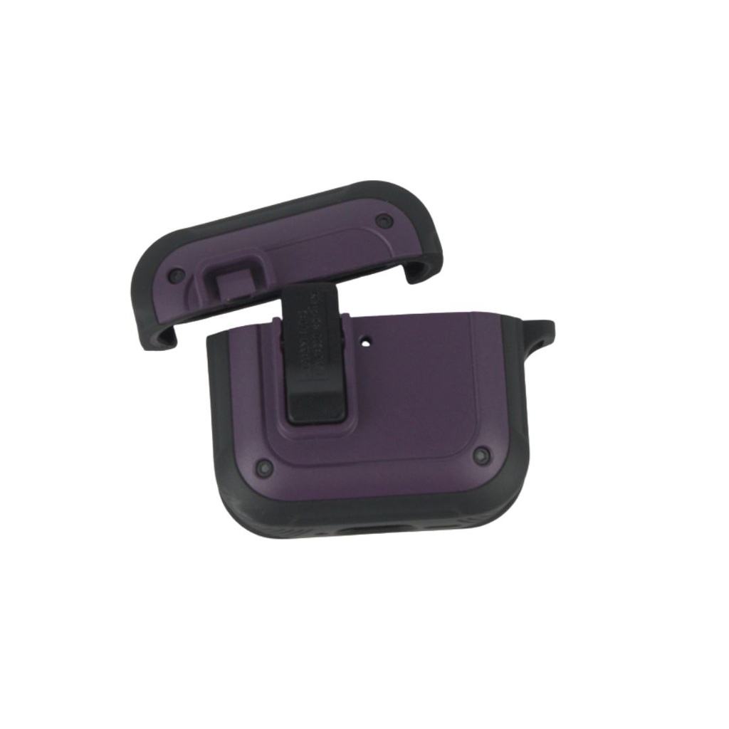 FUNDA IRON MAN AIRPODS 4 MORADA