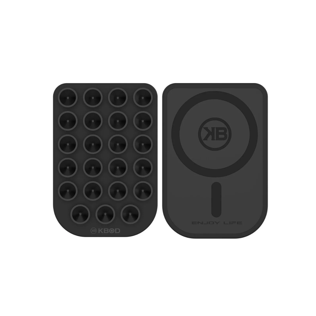 VENTOSA DE SILICON C/MAGSAFE NEGRA KBOD