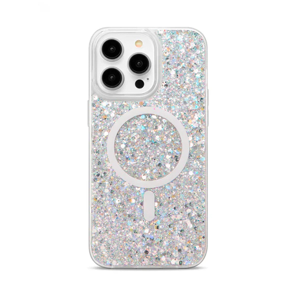 CARATULA SHOWCASE SLIM GLAM MAGSAFE IPHONE 16 PRO PLATA 40-0110005R