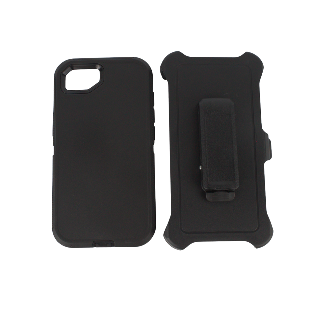 ESTUCHE TIPO DEFENDER IPHONE 16e NEGRO CON CLIP