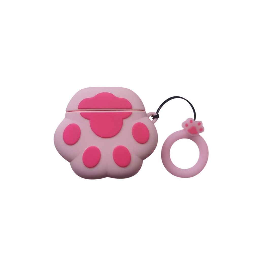 FUNDA SILICON AIRPODS 4 HUELLITA ROSA