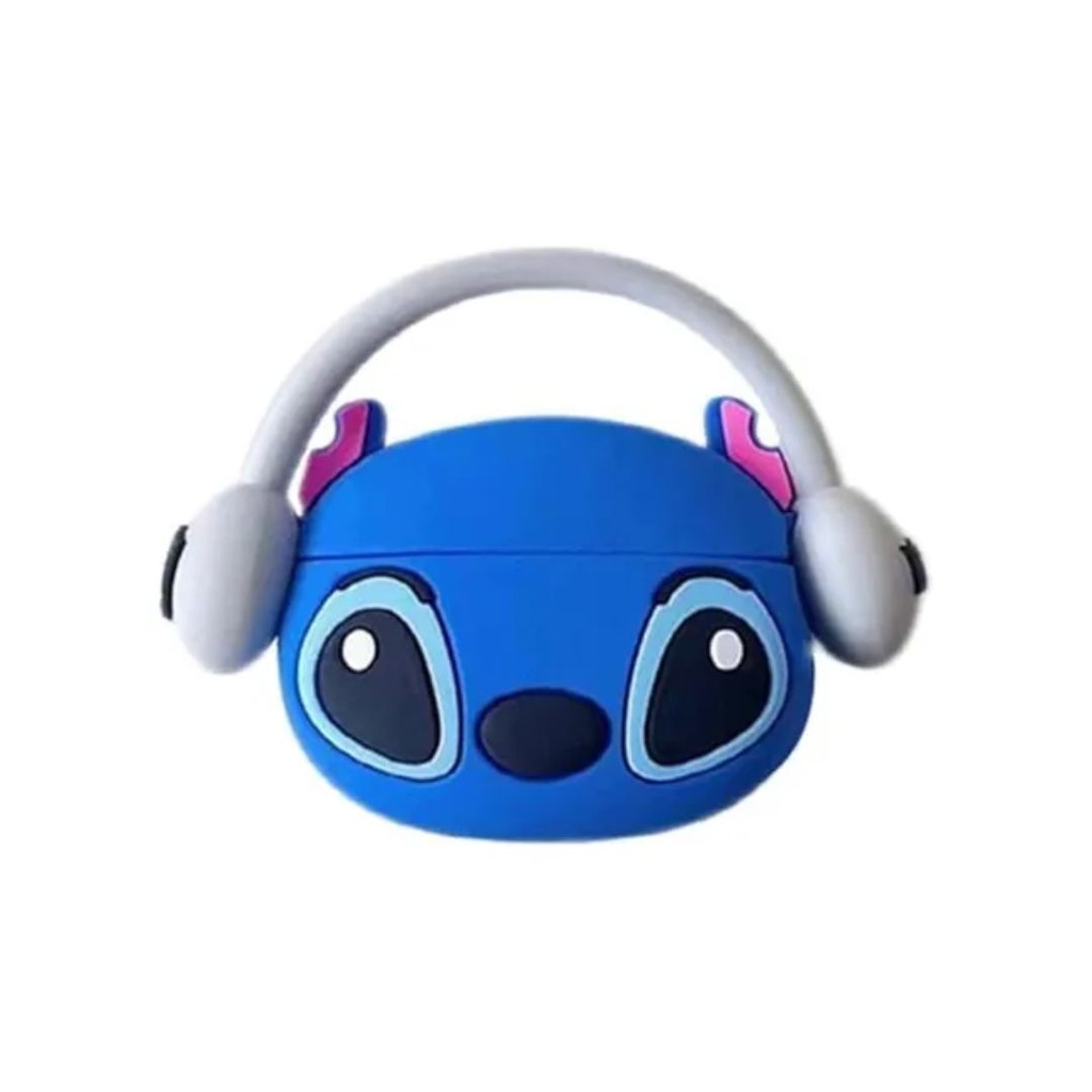 FUNDA SILICON AIRPODS 4 STITCH C/AUDIFONOS