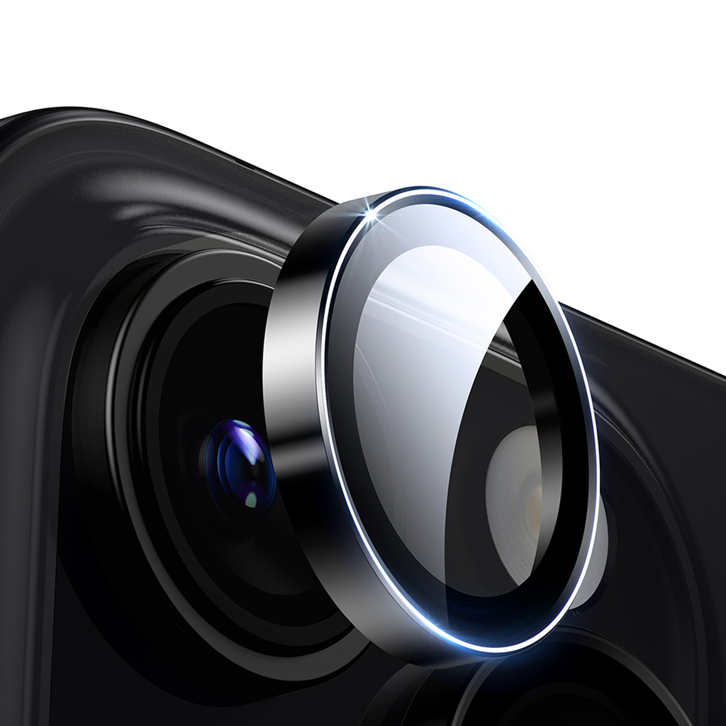 PROTECTOR CAMARA CRISTAL TEMPLADO IPHONE 16e NEGRO