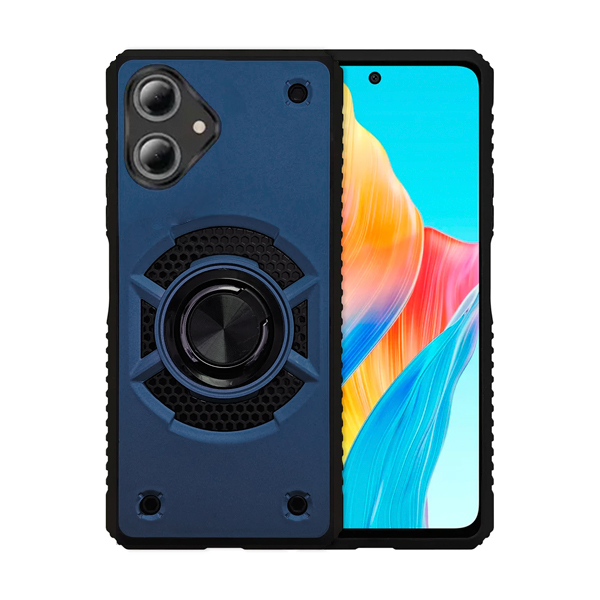 CARATULA ROBOT CON ANILLO SAMSUNG A06 NAVY