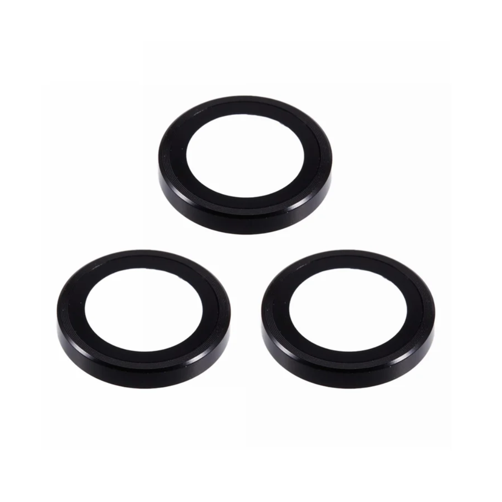 PROTECTOR CAMARA CRISTAL TEMPLADO IPHONE 17 PRO/17 PRO MAX METALICO NEGRO