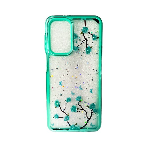 [840000012319] CARATULA BRILLOS FLORES SAMSUNG A23 4G MENTA