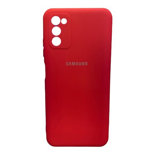 [840000011684] CARATULA SILICON TIPO ORIGINAL C/LOGO SAMSUNG A03s ROJA