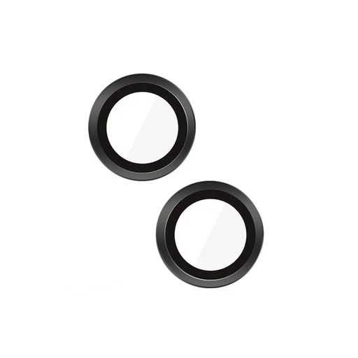 [900000002133] PROTECTOR CAMARA CRISTAL TEMPLADO IPHONE 15/15 PLUS NEGRO