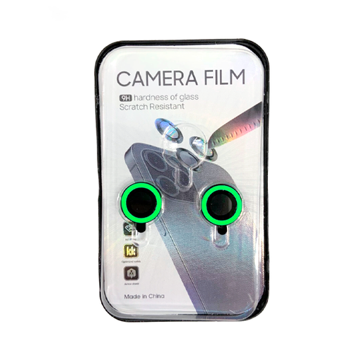 [900000002147] PROTECTOR CAMARA CRISTAL TEMPLADO IPHONE 15/15 PLUS VERDE