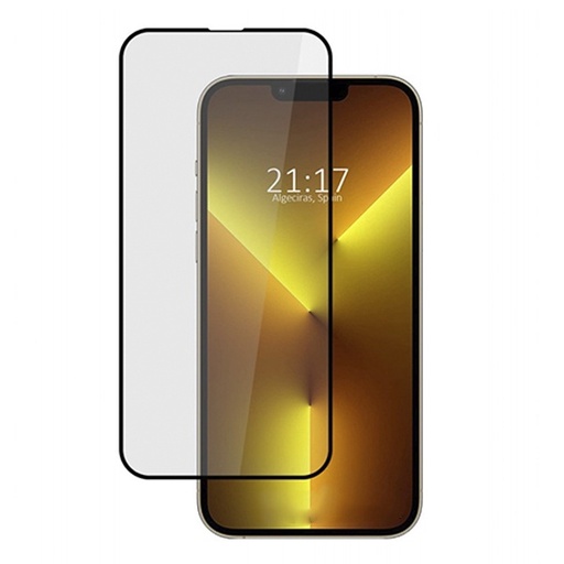 [900000001936] PROTECTOR PANTALLA CRISTAL TEMPLADO 5D IPHONE 13 PRO MAX/14 PLUS NEGRO