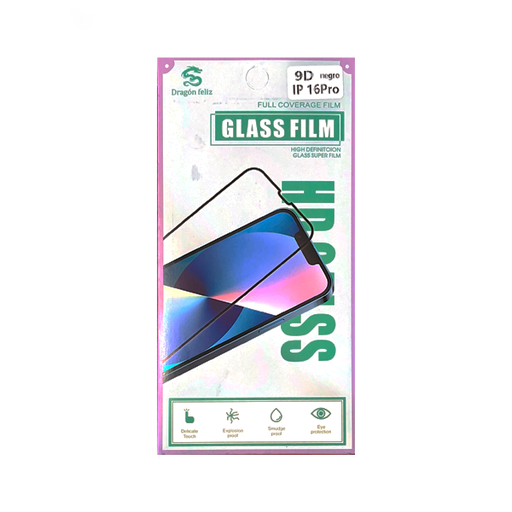 [900000002179] PROTECTOR PANTALLA CRISTAL TEMPLADO 5D IPHONE 16 PRO