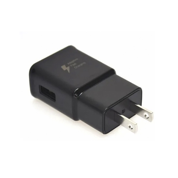 ADAPTADOR DE CORRIENTE ORIGINAL USB SAMSUNG CARGA RAPIDA 9.0V NEGRO
