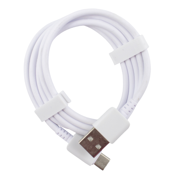 CABLE DE DATOS GENERICO ENTRADA Y SALIDA TIPO C BLANCO