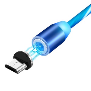 CABLE LED MAGNETICO LIGHTNING AZUL