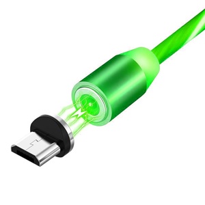 CABLE LED MAGNETICO LIGHTNING VERDE