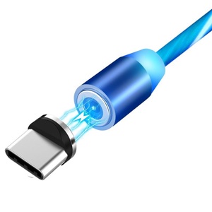 CABLE LED MAGNETICO TIPO C AZUL