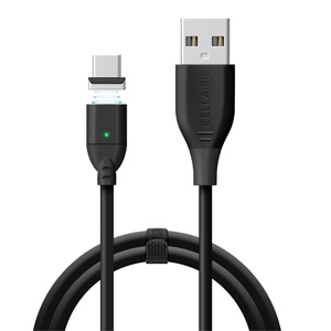 CABLE MAGNETICO USB TIPO C 1M NEGRO 11-0020116