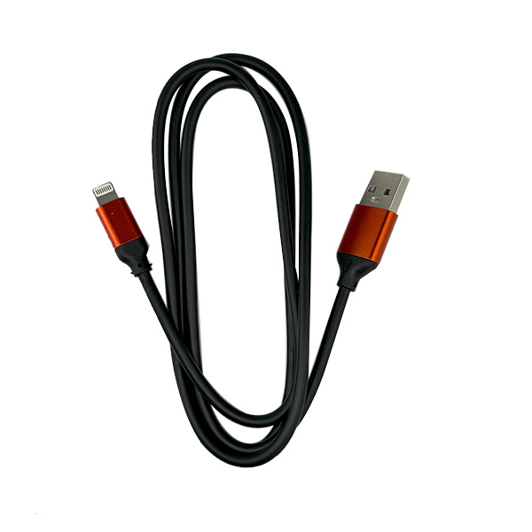 CABLE USB PREMIUM IPHONE 5 NGO/ROJO