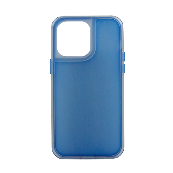CARATULA 2 EN 1 COLOR CASE IPHONE 14/13/12 PRO MAX AZUL