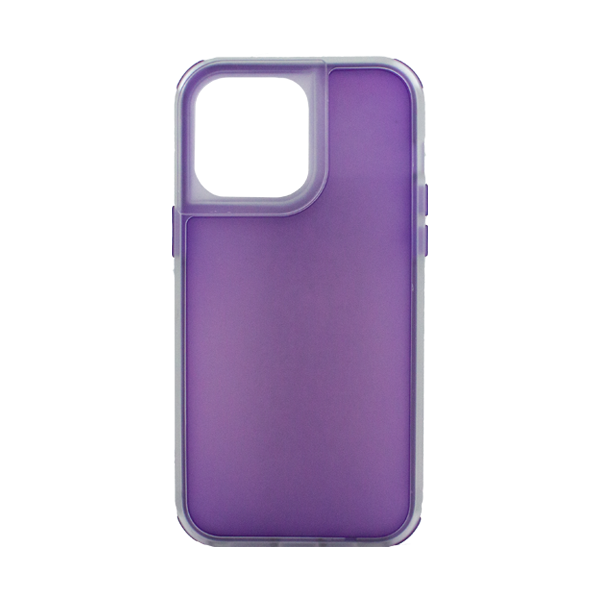 CARATULA 2 EN 1 COLOR CASE IPHONE 14/13/12 PRO MAX LILA
