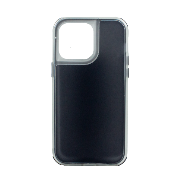 CARATULA 2 EN 1 COLOR CASE IPHONE 14/13/12 PRO MAX NEGRA