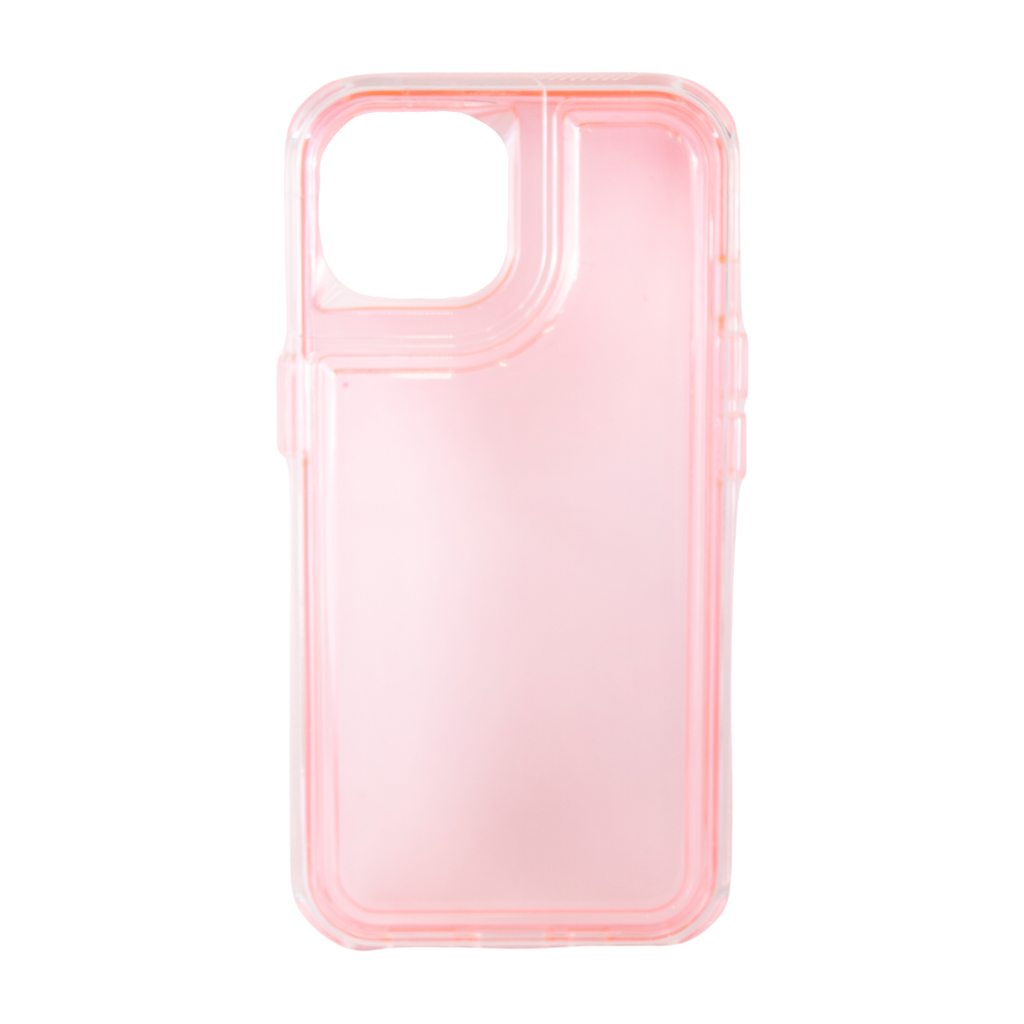 CARATULA 2 EN 1 COLOR CASE IPHONE 15/14/13 ROSA