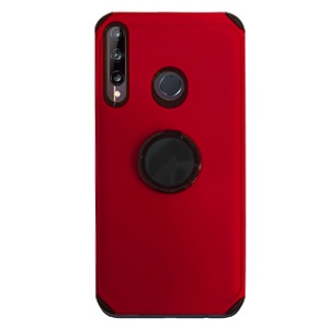 CARATULA 2 EN 1 CON ANILLO HUAWEI Y7P ROJA
