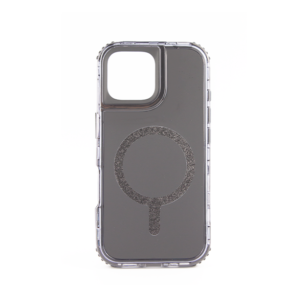 CARATULA 3 EN 1 COLOR MAGSAFE IPHONE 15 NEGRO