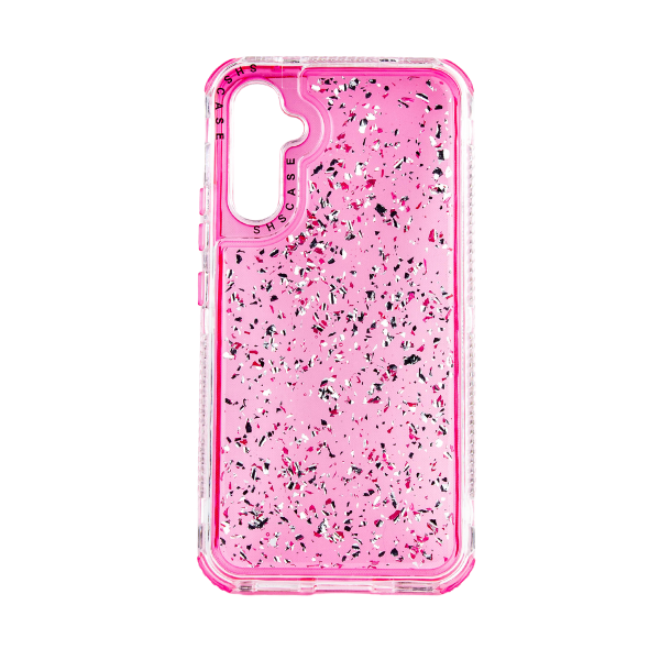 CARATULA 3 EN 1 SHINE BRILLOS SAMSUNG A34 5G ROSA