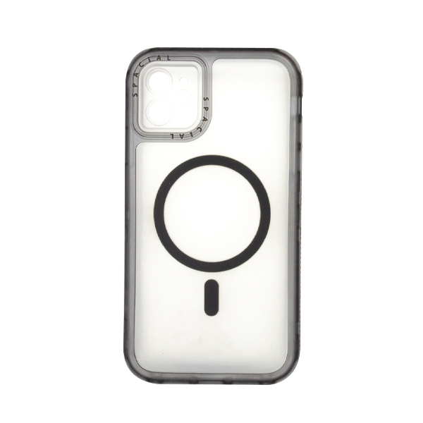 CARATULA 3 EN 1 SPACIAL MAGSAFE IPHONE 11 TRANSPARENTE/NEGRO