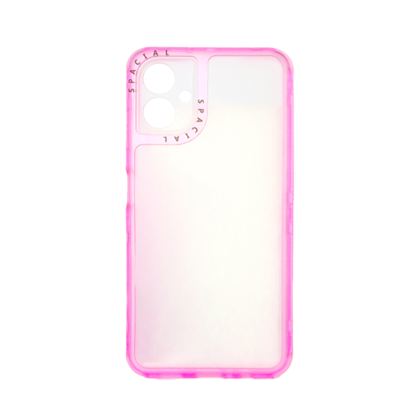 CARATULA 3 EN 1 SPACIAL SAMSUNG A06 TRANSPARENTE/ROSA