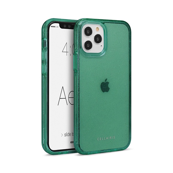 CARATULA AERO GLITTER IPHONE 14 PRO VERDE 33-0350009
