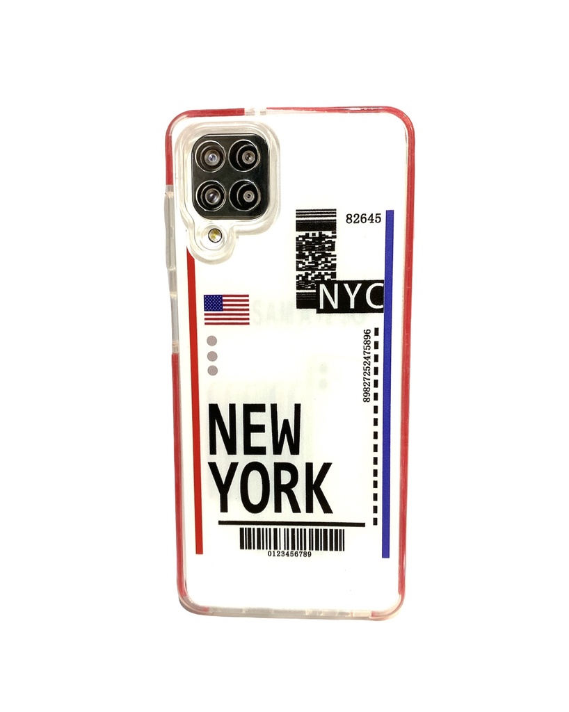 CARATULA AEROPUERTO (NY) SAMSUNG A12 4G TRANSPARENTE