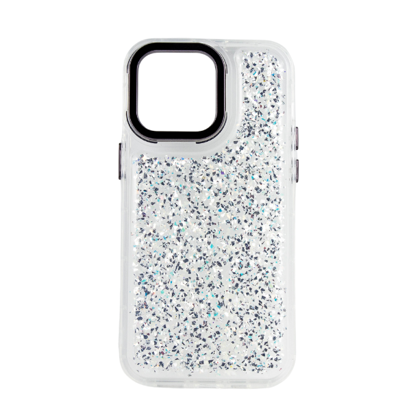 CARATULA BUBBLE BRILLOS IPHONE 15 PRO MAX TRANSPARENTE