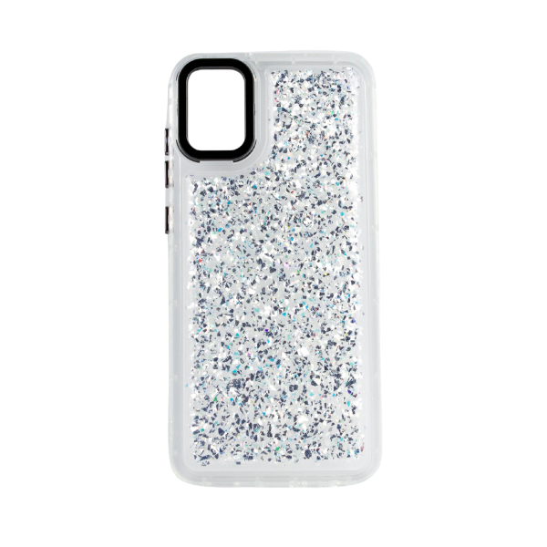 CARATULA BUBBLE BRILLOS SAMSUNG A05 TRANSPARENTE