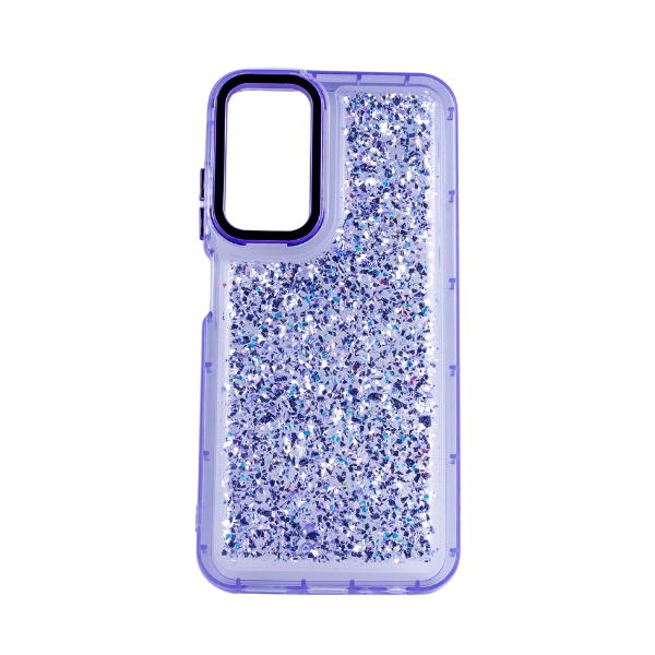 CARATULA BUBBLE BRILLOS SAMSUNG A05S LILA