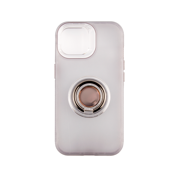CARATULA BUMPER 3 EN 1 C/ANILLO IPHONE 15/14/13 HUMO